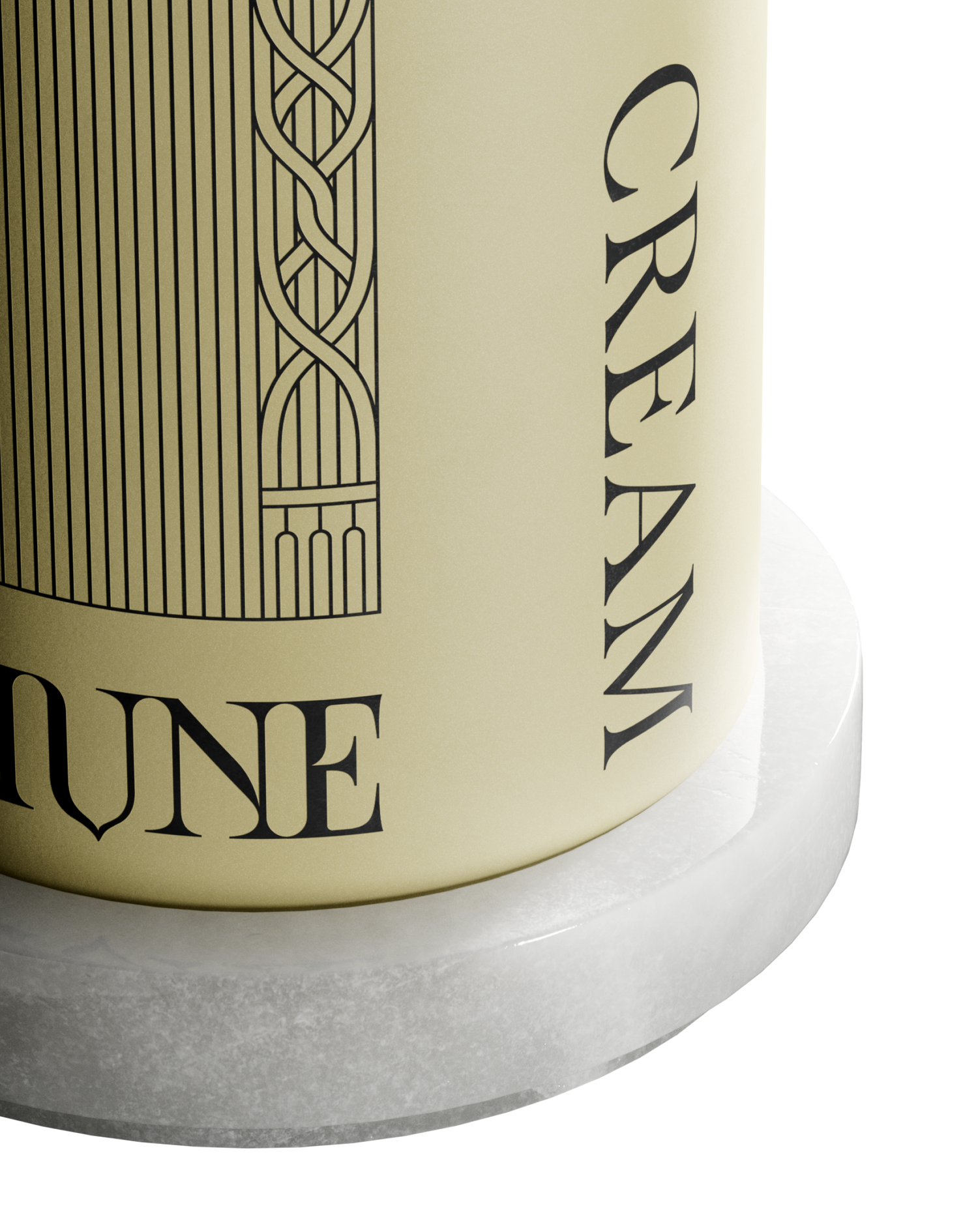 Double White Marble Tray