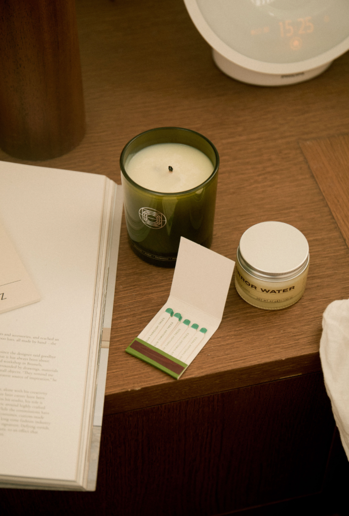 SUN THROUGH TREES candle