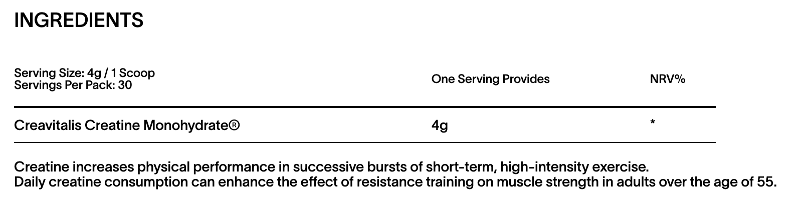 Essential Creatine
