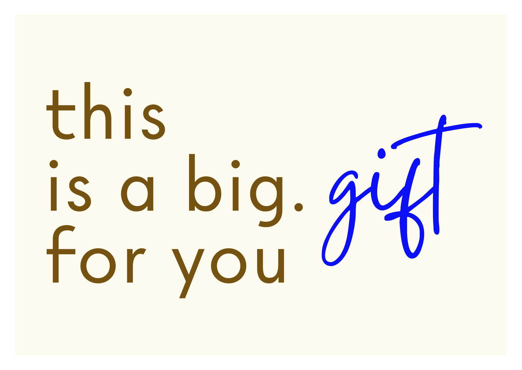 big. gift card