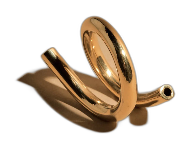 Brass Incense Holder - O/2 shape