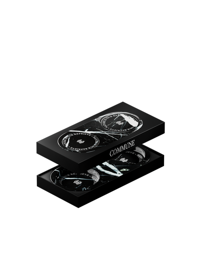 Double Black Marble Tray