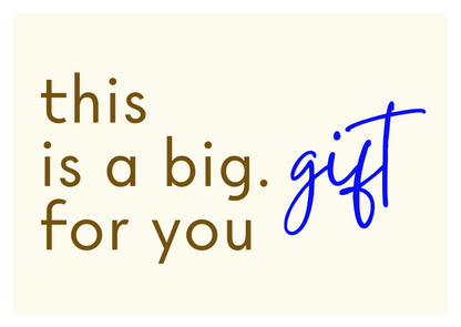 big. treatment gift card