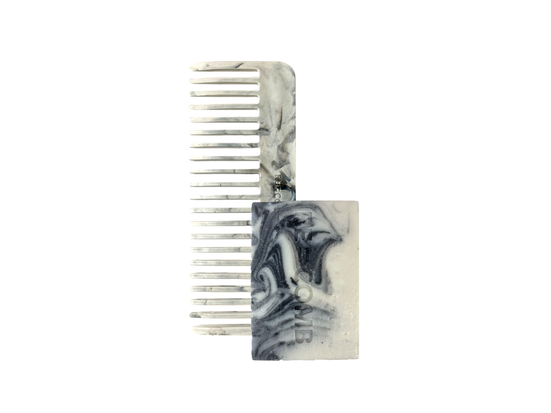 Marble Comb + Mint Body Soap